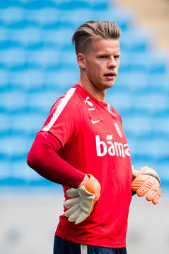 Goalkeeper Ørjan Håskjold Nyland of Norway