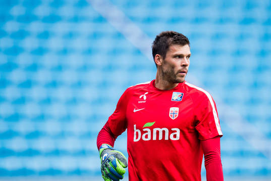 Goalkeeper Rune Almenning Jarstein of Norway