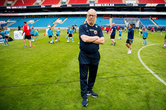 Lars Lagerbäck, head coach of Norway