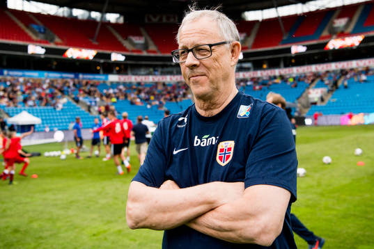 Lars Lagerbäck, head coach of Norway
