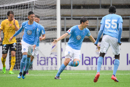 Malmö FF´s Samuel Adrian jublar