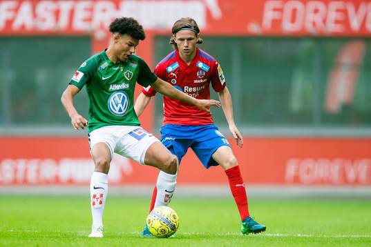 Jönköpings Alexander Jallow och Helsingborgs Max Svensson