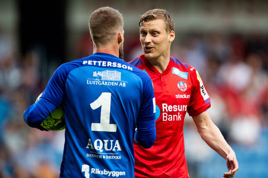 Jönköpings målvakt Frank Pettersson och Helsingborgs