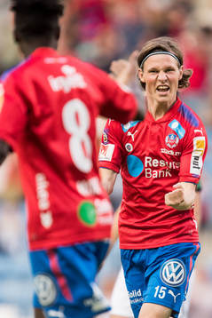 Helsingborgs Max Svensson jublar