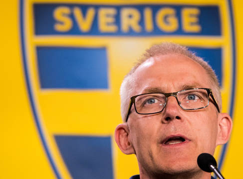 Svenska fotbollförbundets kommunikatör Staffan Stjernholm