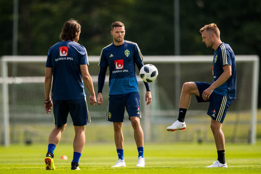 Marcus Berg och Sebastian Larsson