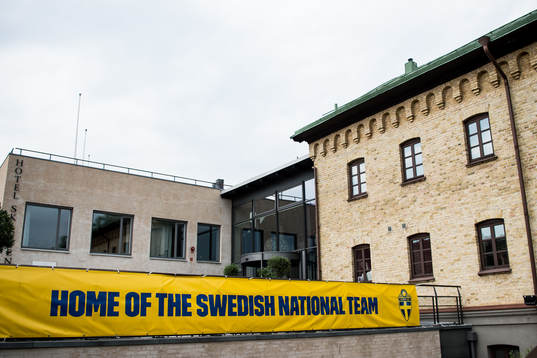 Hotell Skansen där Sveriges fotbollslandslags bor