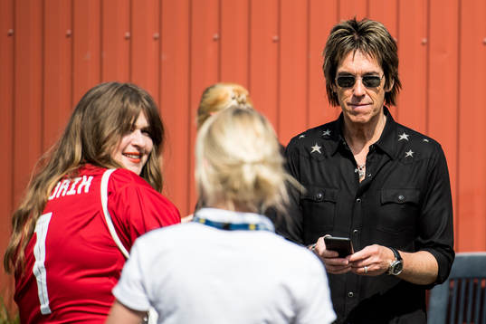 Linnea Henriksson och Per Gessle från Gyllene Tider som