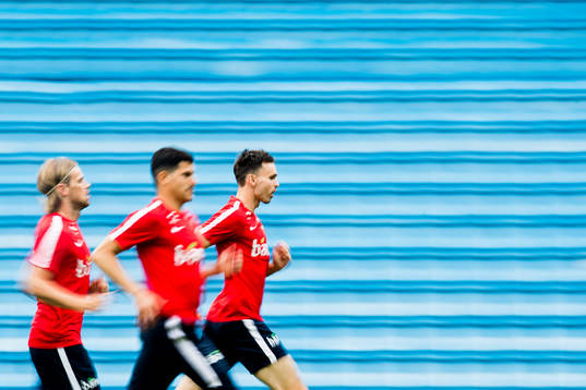 Iver Fossum, Tarik Elyounoussi and Ole Kristian Selnæs of