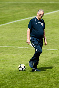 Lars Lagerbäck, head coach of Norway