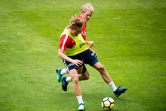 Jonas Svensson and Morten Thorsby of Norway