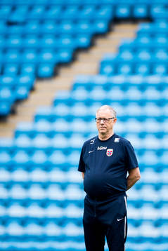 Lars Lagerbäck, head coach of Norway