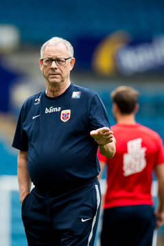 Lars Lagerbäck, head coach of Norway