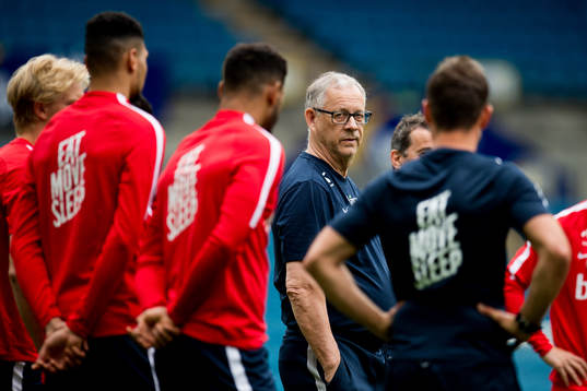 Lars Lagerbäck, head coach of Norway