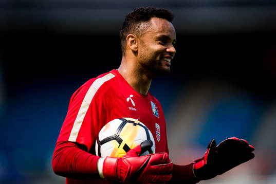 Goalkeeper Sten Grytebust of Norway