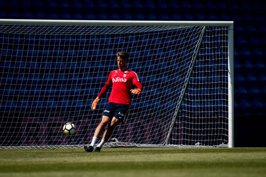 Goalkeeper Ørjan Nyland of Norway