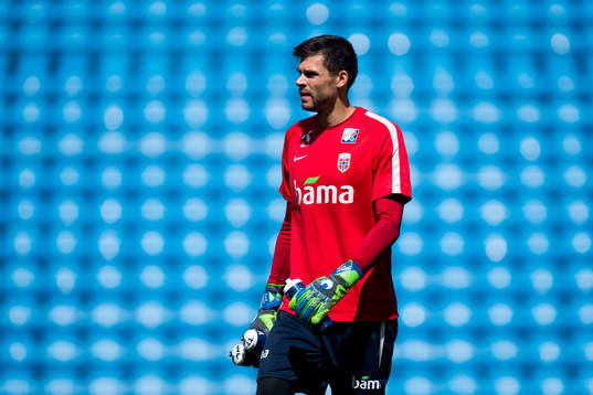 Goalkeeper Rune Almenning Jarstein of Norway