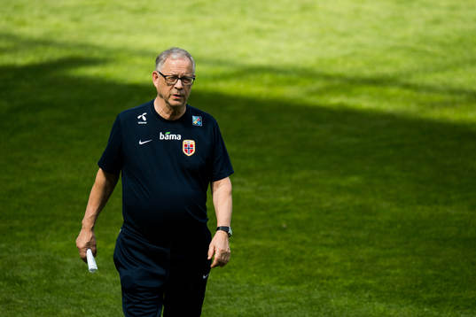 Lars Lagerbäck, head coach of Norway