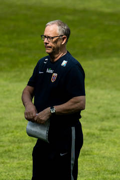 Lars Lagerbäck, head coach of Norway