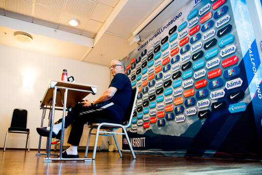 Lars Lagerbäck, head coach of Norway
