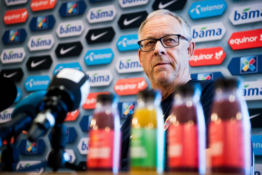 Lars Lagerbäck, head coach of Norway