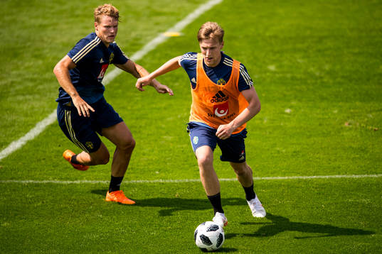 Oscar Hiljemark och Emil Forsberg