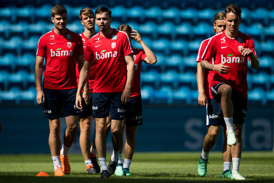 Alexander Sørloth, Kristoffer Ajer, Ole Kristian Selnæs,