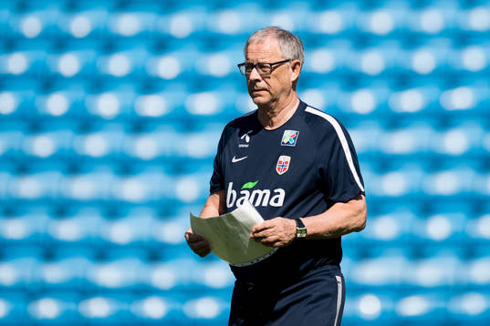 Lars Lagerbäck, head coach of Norway