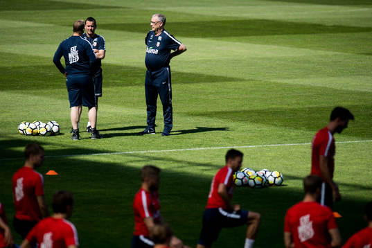Lars Lagerbäck, head coach of Norway