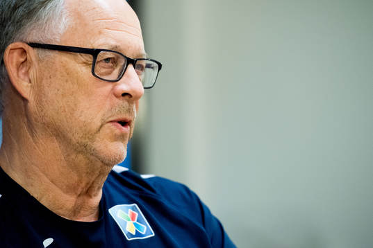 Lars Lagerbäck, head coach of Norway