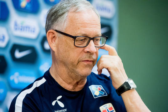 Lars Lagerbäck, head coach of Norway