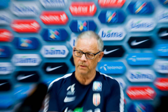 Lars Lagerbäck, head coach of Norway