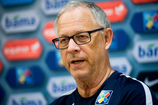 Lars Lagerbäck, head coach of Norway