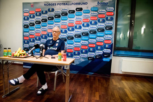 Lars Lagerbäck, head coach of Norway