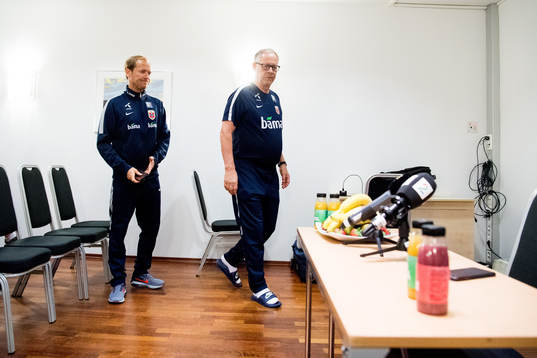 Lars Lagerbäck, head coach of Norway