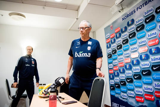 Lars Lagerbäck, head coach of Norway