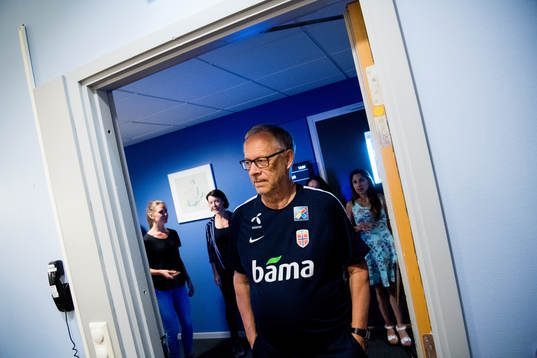 Lars Lagerbäck, head coach of Norway