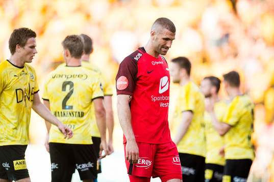 Azar Karadas of Brann looks dejected