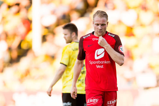 Henrik Kjelsrud Johansen of Brann looks dejected