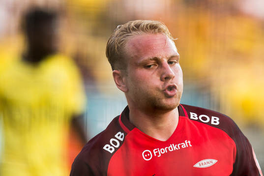 Henrik Kjelsrud Johansen of Brann looks dejected
