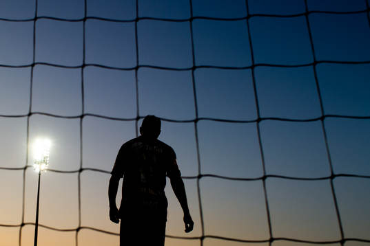 Gilli Rolantsson of Brann looks dejected