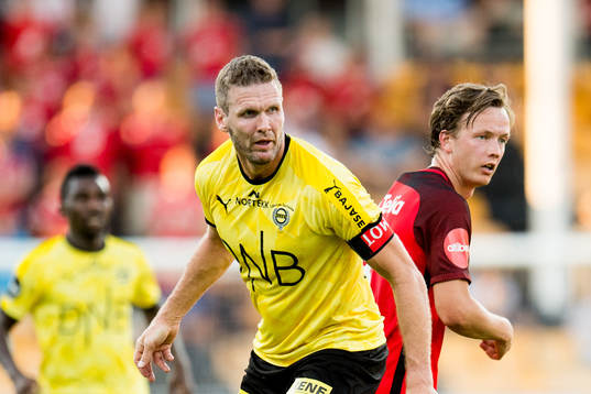 Frode Kippe of Lillestrøm and Fredrik Haugen of Brann