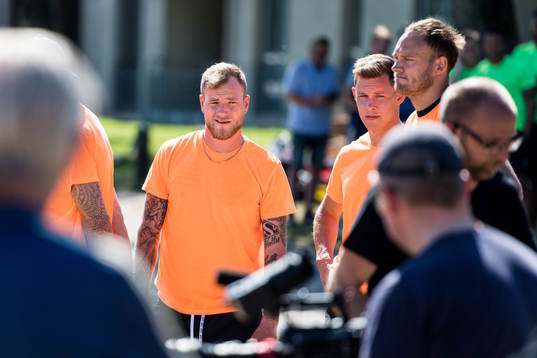 Sveriges John Guidetti, Emil Krafth och Andreas Granqvist