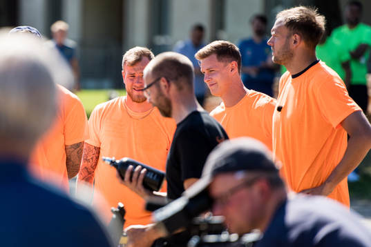 Sveriges John Guidetti, Emil Krafth och Andreas Granqvist