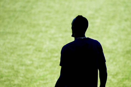 The silhouette of Usain Bolt
