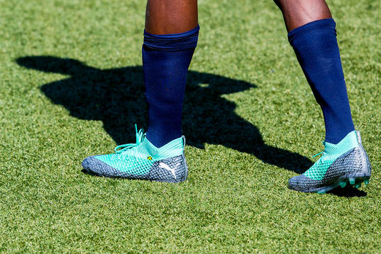 The Puma football shoes of Usain Bolt