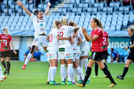 Rosengårds Iva Landeka jublar med lagkamrater