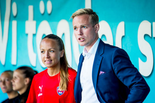 Rosengårds tränare Malin Levenstad och tränare Jonas