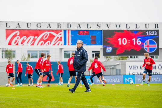 Lars Lagerbäck, head coach of Norway