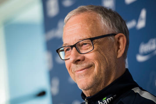 Lars Lagerbäck, head coach of Norway